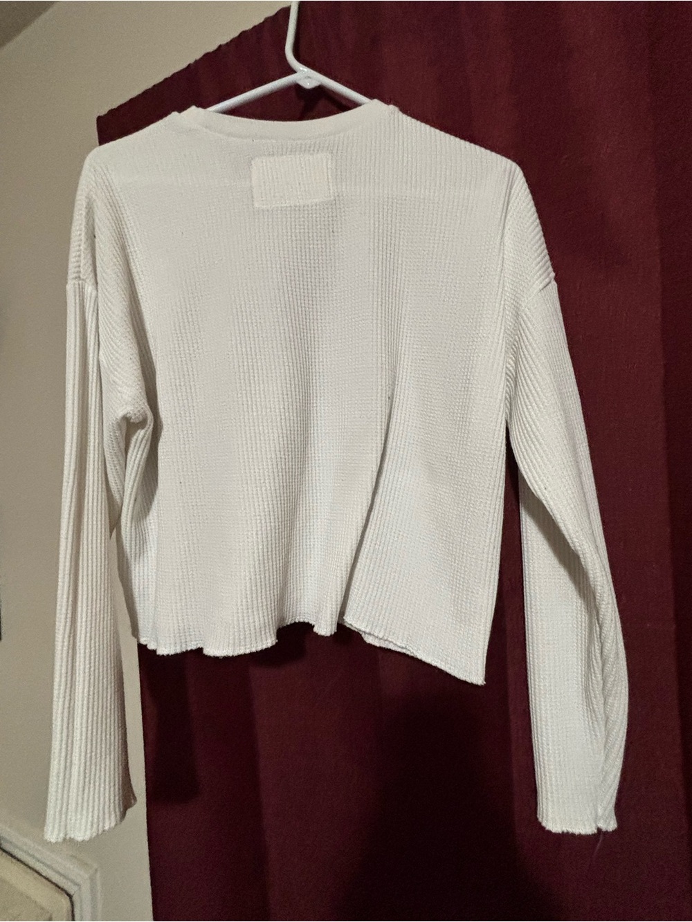 Budweiser White Waffle-Knit Crewneck Sweatshirt - Picture 4 of 4